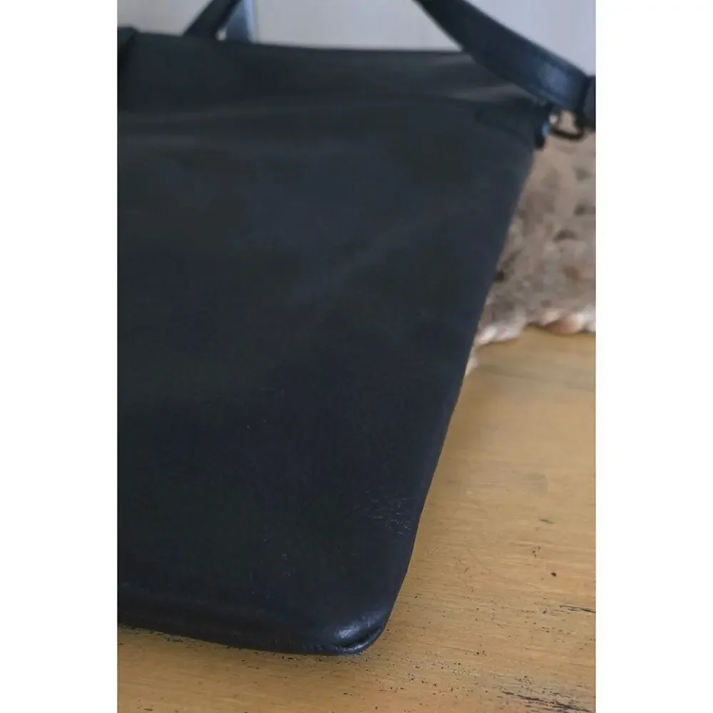 MARGOT VTG Black Leather Crossbody Ladies Shoulder Bag